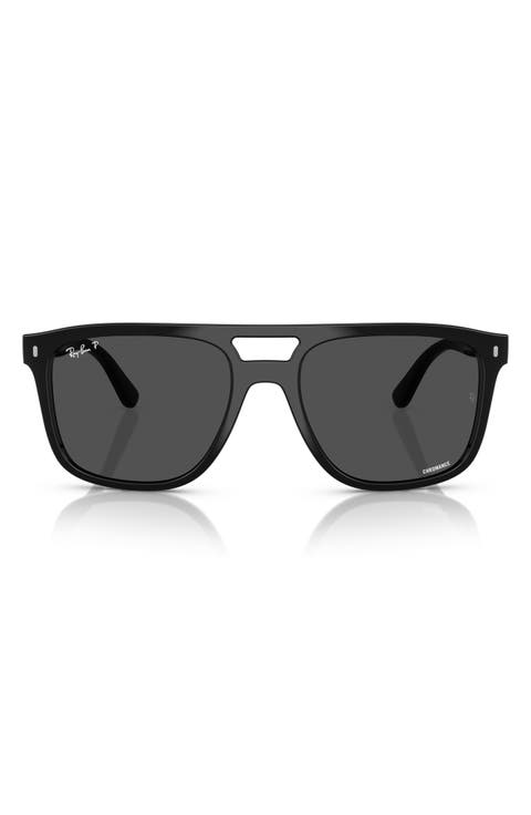 58mm Polarized Square Sunglasses