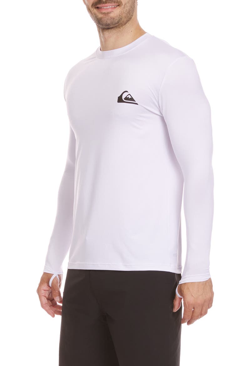 Everyday Surf Long Sleeve Performance Rashguard, Alternate, color, WHITE