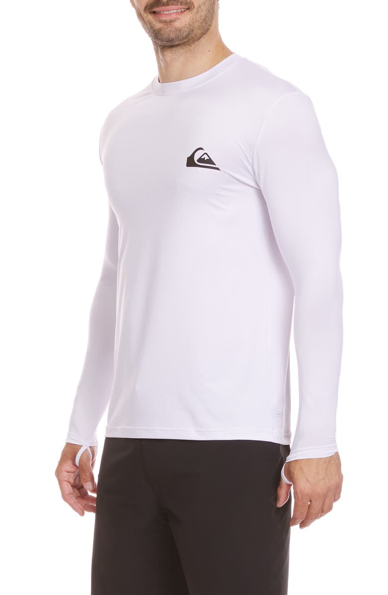Quiksilver Everyday Surf Long Sleeve Performance Rashguard, Alternate, color, White