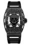 x Ed Hardy Crystal Skull Plastic Strap Watch, 30mm x 34.5mm