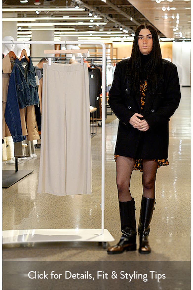 Deco Crepe Wide Leg Pants video