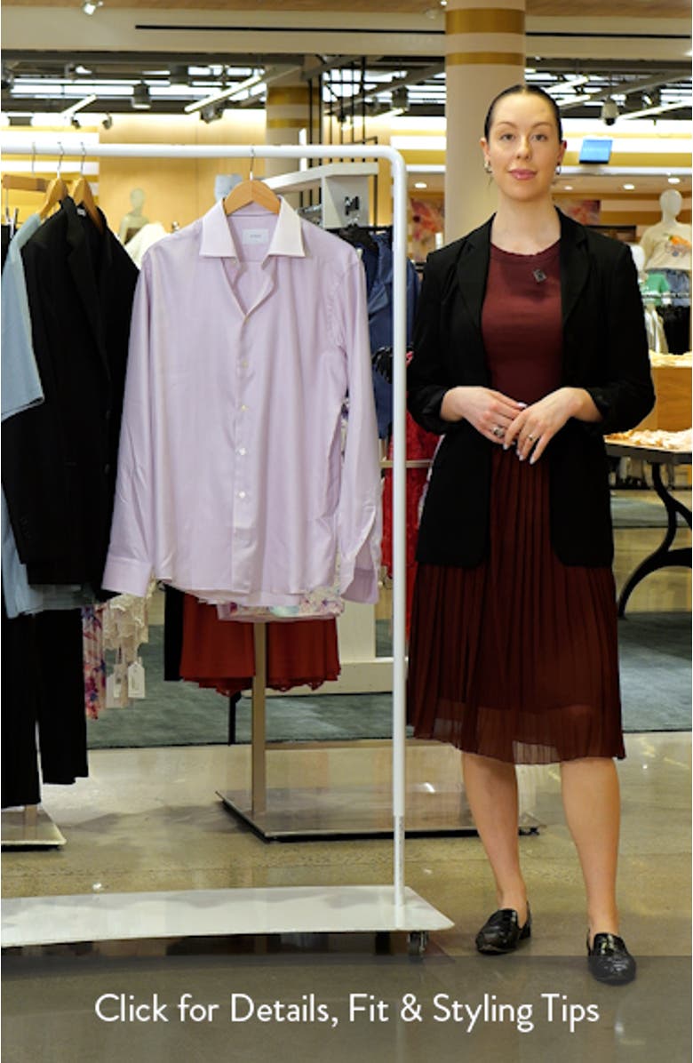 Slim Fit Herringbone Dresss Shirt, sales video thumbnail