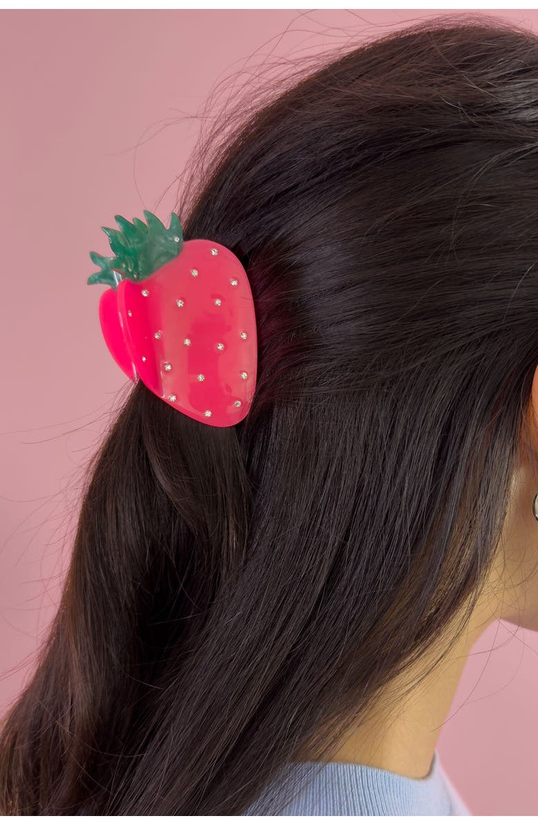 Centinelle Neon Strawberry Hair Claw, Alternate, color,