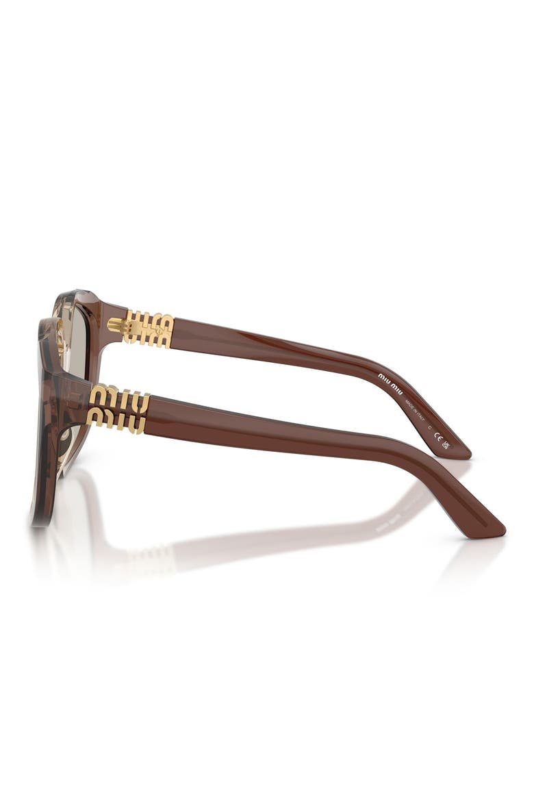 59mm Polarized Irregular Sunglasses, Alternate, color, BROWN GRADIENT / LIGHT BROWN