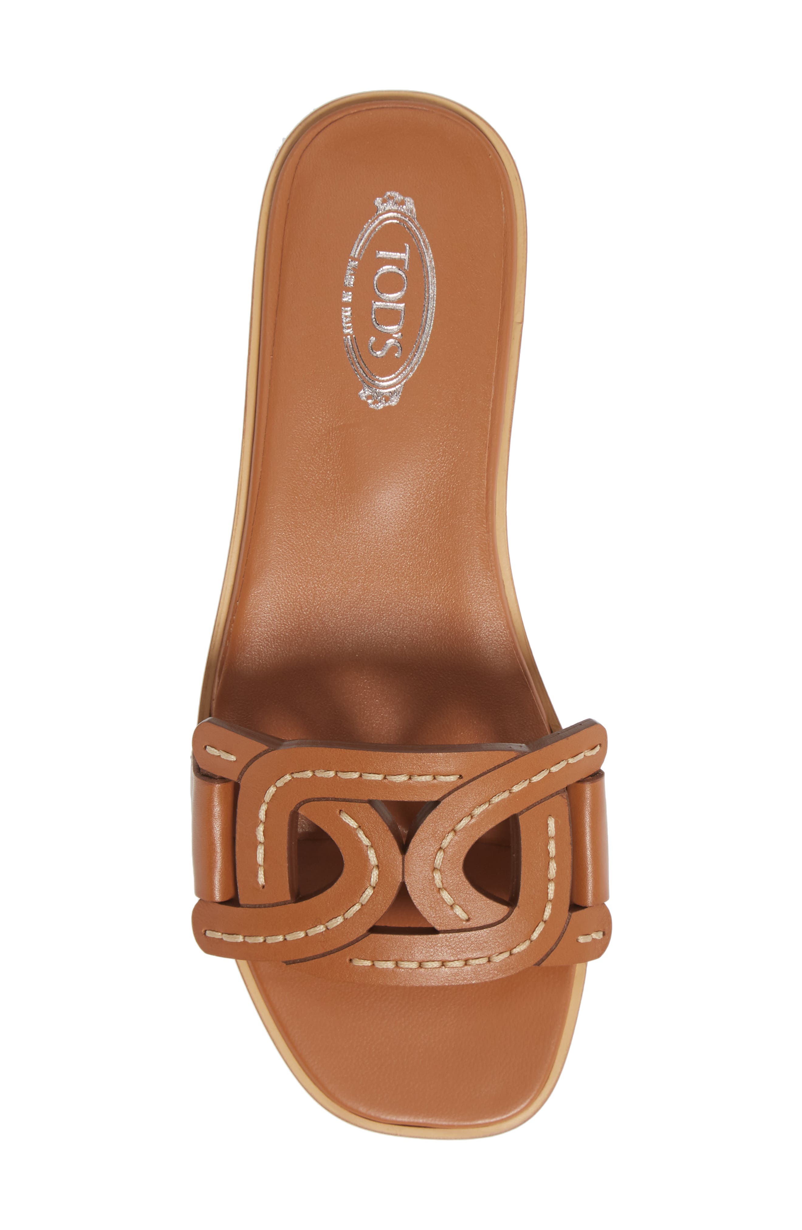 Tod's Kate Chain Detail Slide Sandal, Alternate, color, 