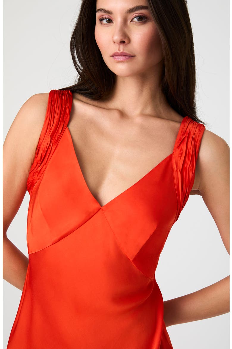 Ennis Satin Slipdress, Alternate, color, MIAMI ORANGE
