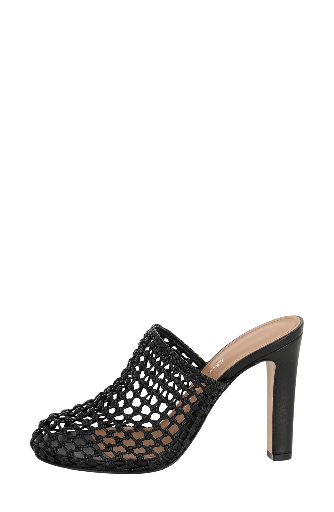 FERRAGAMO Woven Slide Sandal, Alternate, color, Black