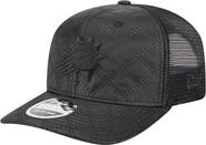 New Era Men's New Era  Black Phoenix Suns Quilted 9SEVENTY Trucker Adjustable Hat