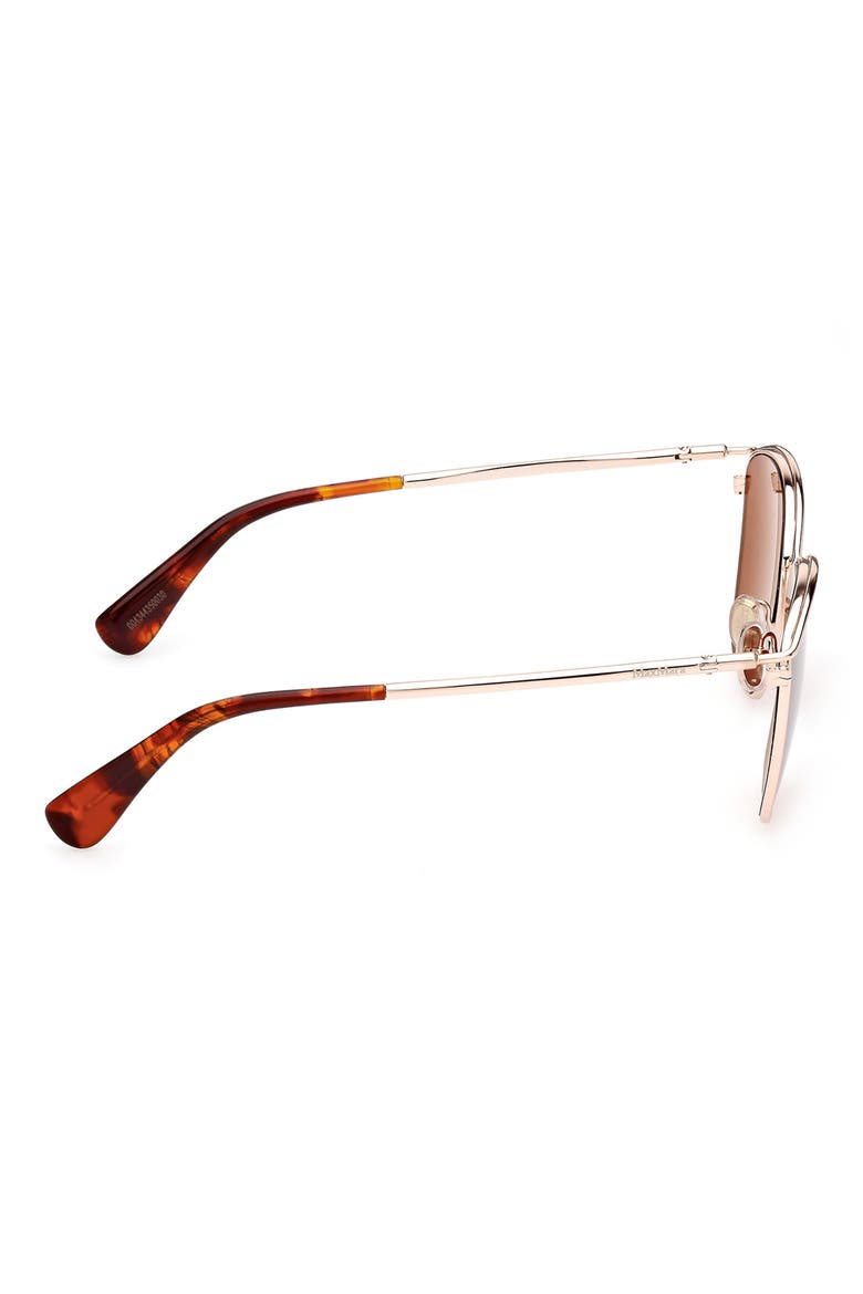 55mm Aviator Sunglasses, Alternate, color, RED HAVANA / BROWN