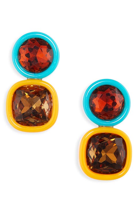 Gem Duo Drop Earrings