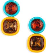 Lele Sadoughi Gem Duo Drop Earrings