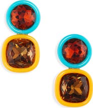 Lele Sadoughi Gem Duo Drop Earrings