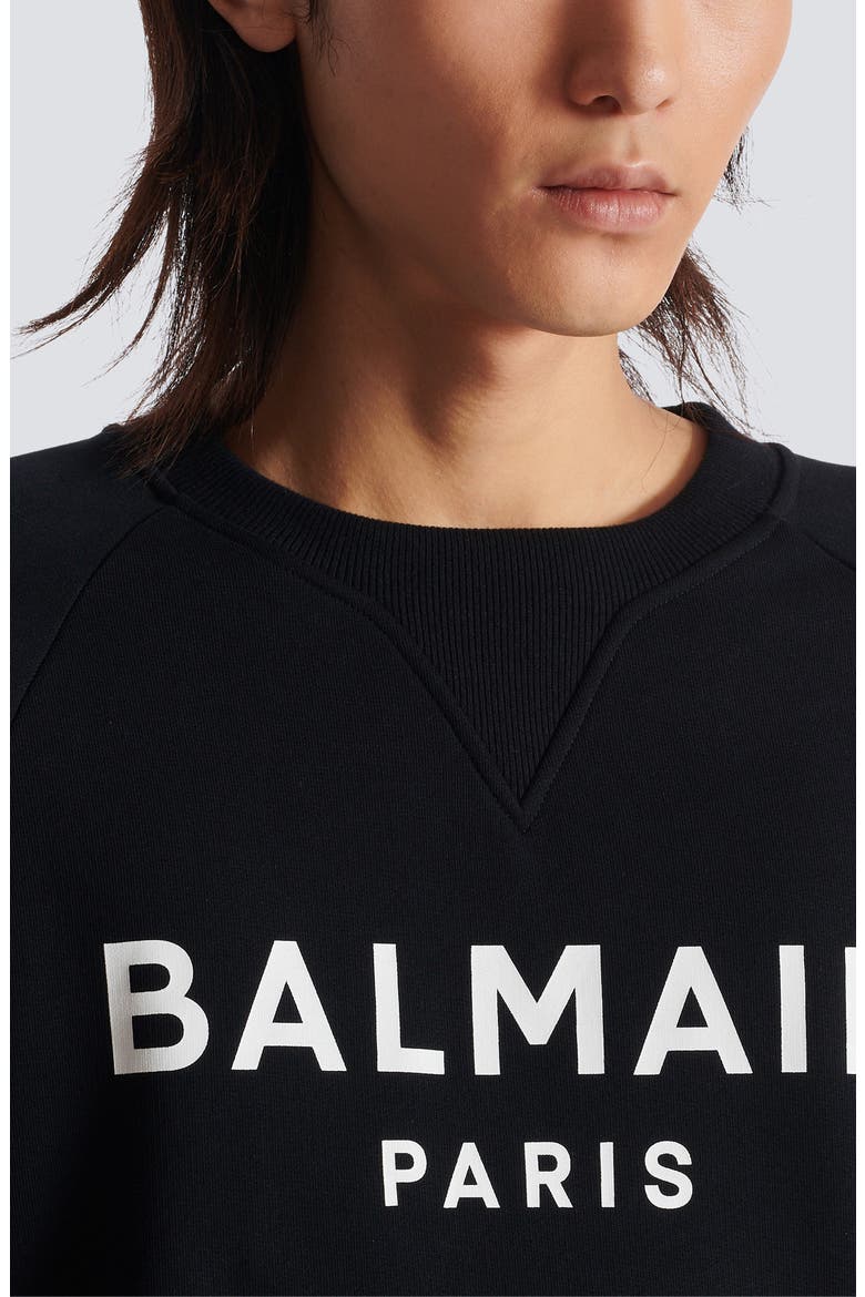 Logo Graphic Sweatshirt, Alternate, color, EAB BLACK/ WHITE