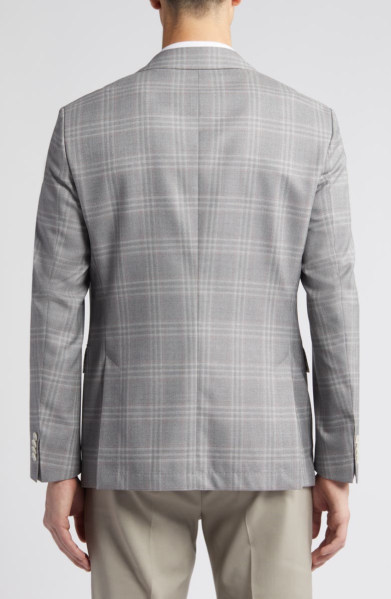 BOSS Hutson Plaid Virgin Wool Sport Coat, Alternate, color,