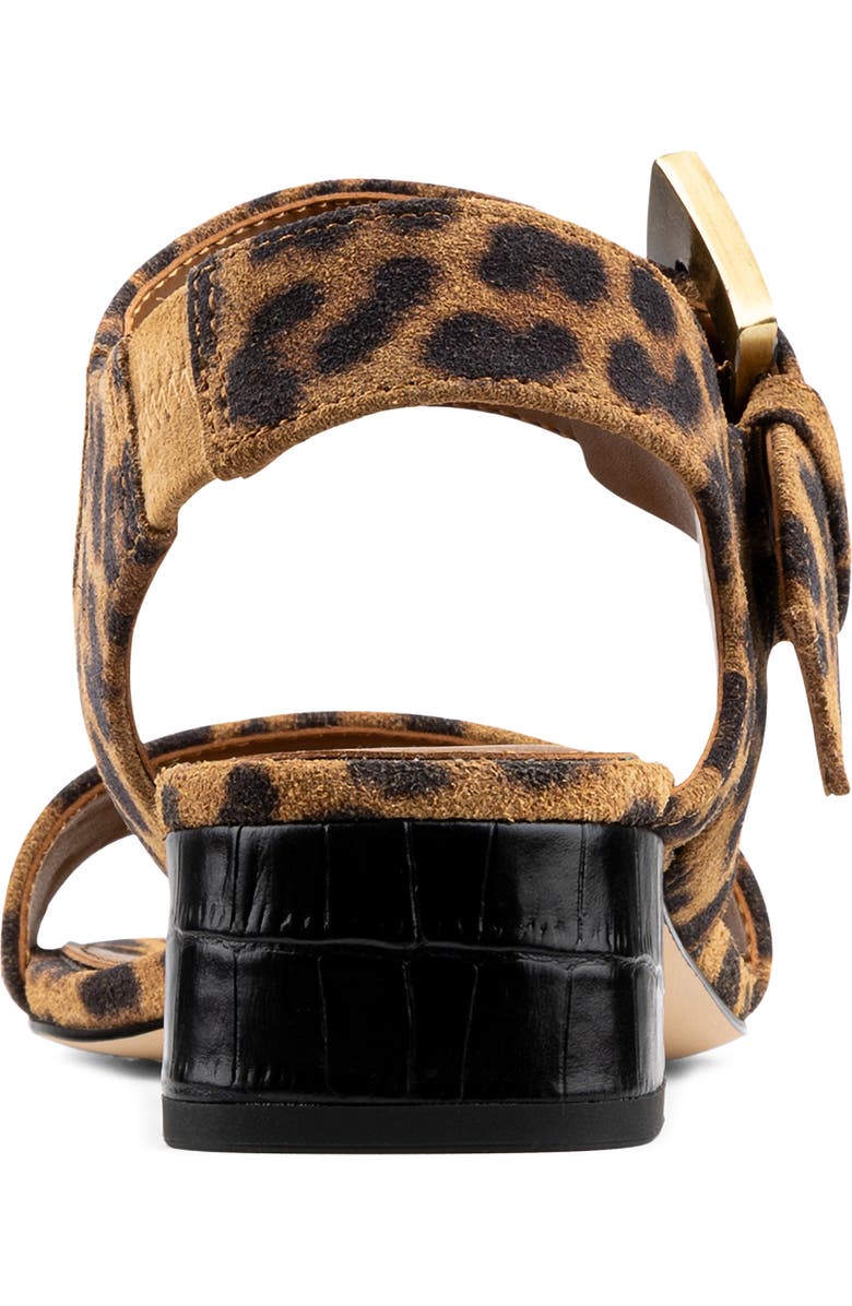 Donald Pliner Croc Embossed Heel Sandal, Alternate, color,