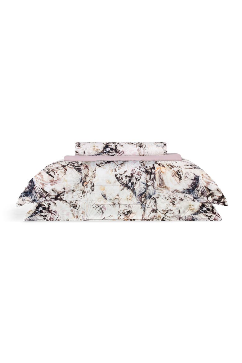 Maraya duvet cover, Alternate, color, Brown
