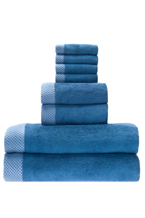 Luxury Viscose Odor & Mildew Resistant Towel Collection, 8pc Set