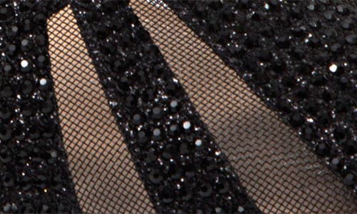 Lady Couture Macy Mesh Rhinestone Slingback Pump In Black