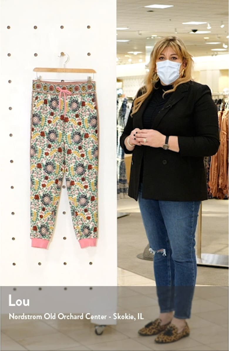 NYC Floral Slim Joggers, sales video thumbnail