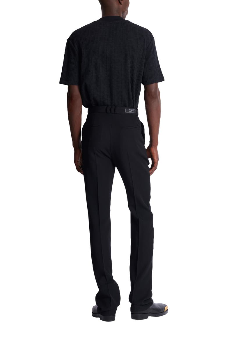 Wool darted trousers, Alternate, color, black