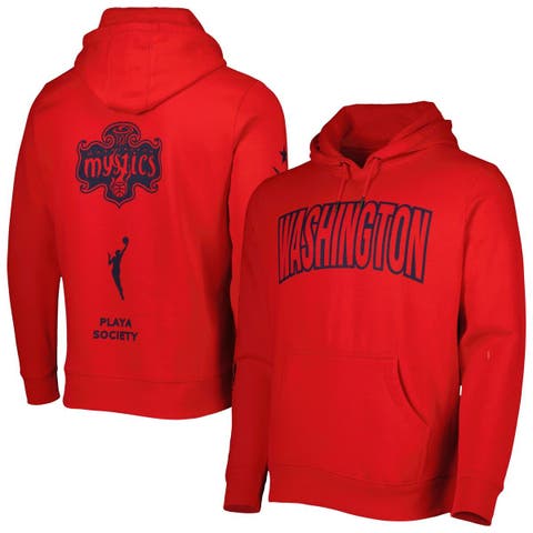 Red Washington Mystics Legacy Logo Pullover Hoodie