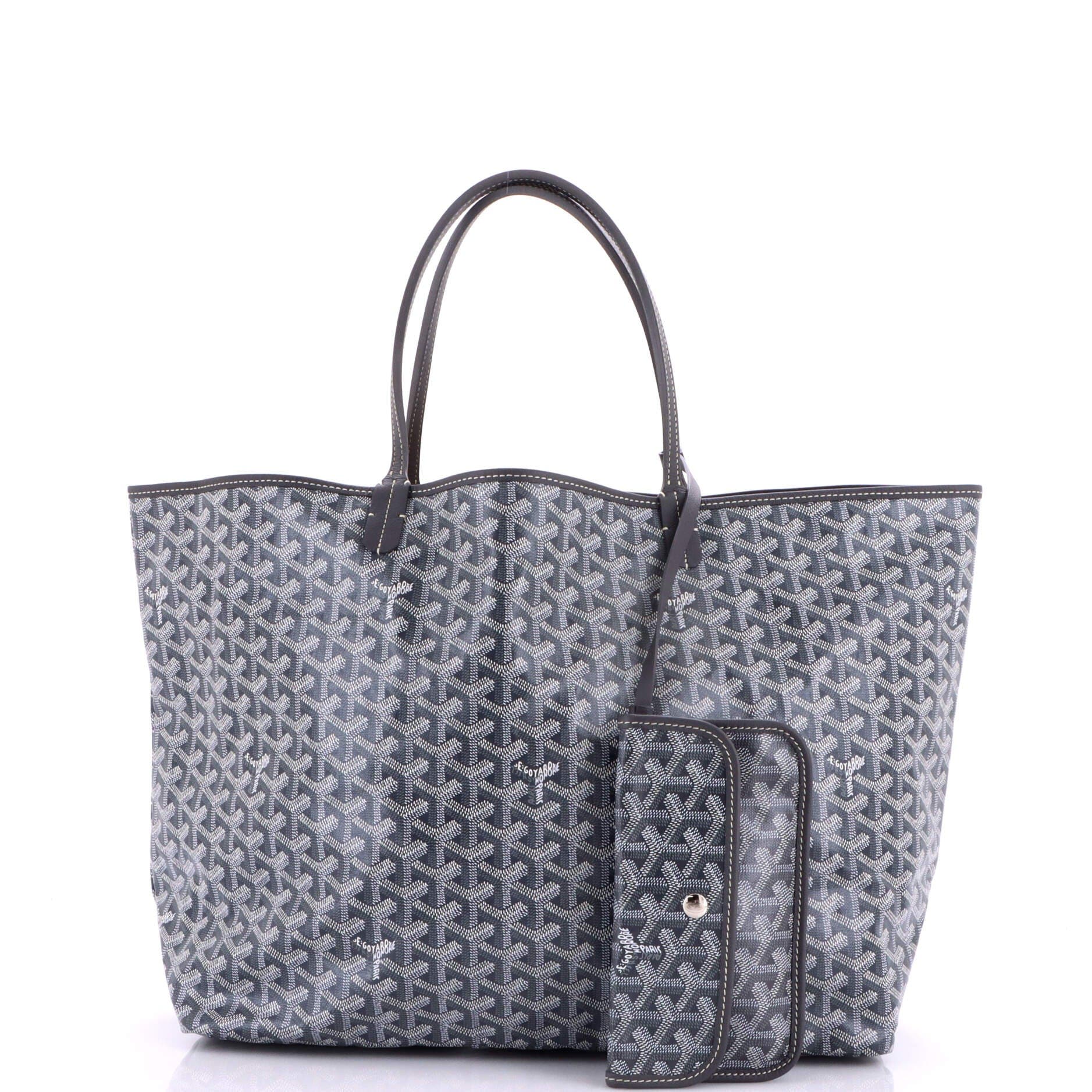 Pre-Owned Goyard Saint Louis Tote Coated Canvas GM, Alternate, color, Gray