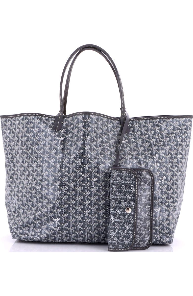 Pre-Owned Goyard Saint Louis Tote Coated Canvas GM, Alternate, color, Gray