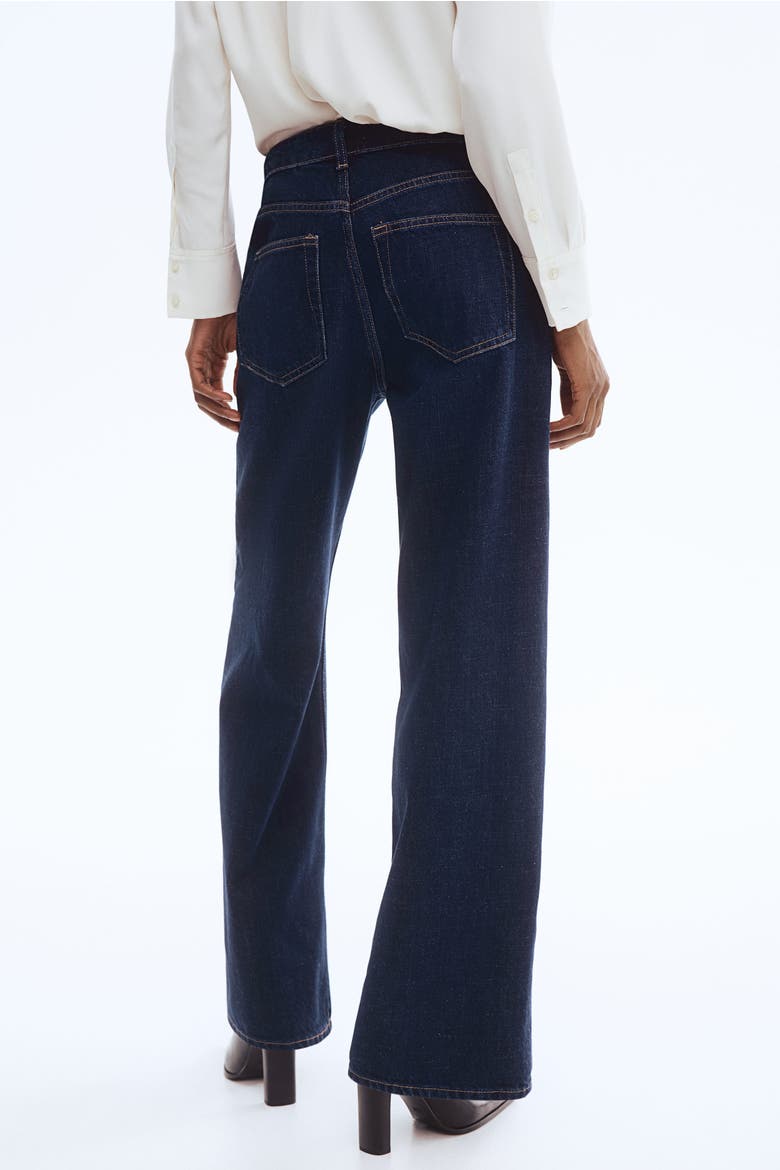 Wide Regular Jeans, Alternate, color, Dark denim blue