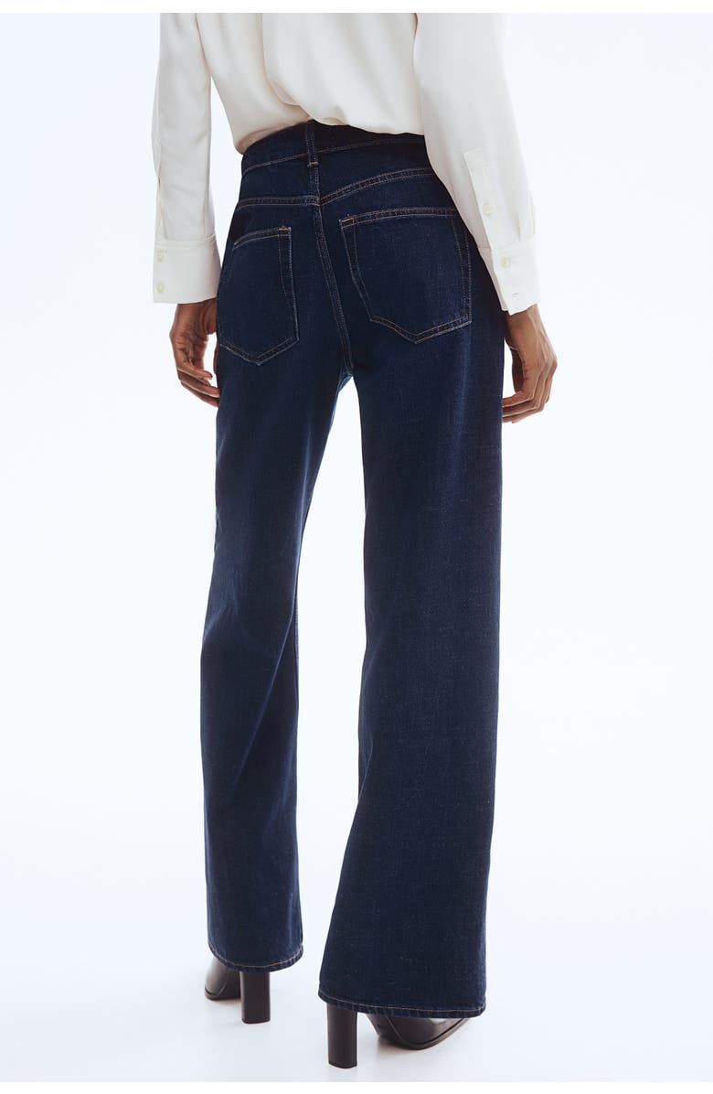 H&M Wide Regular Jeans, Alternate, color, Dark Denim Blue