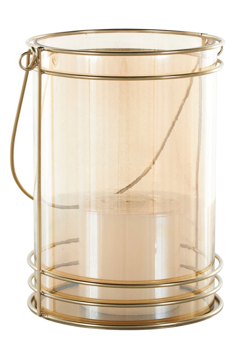 VIVIAN LUNE HOME Metal Candle Lantern, Main, color,