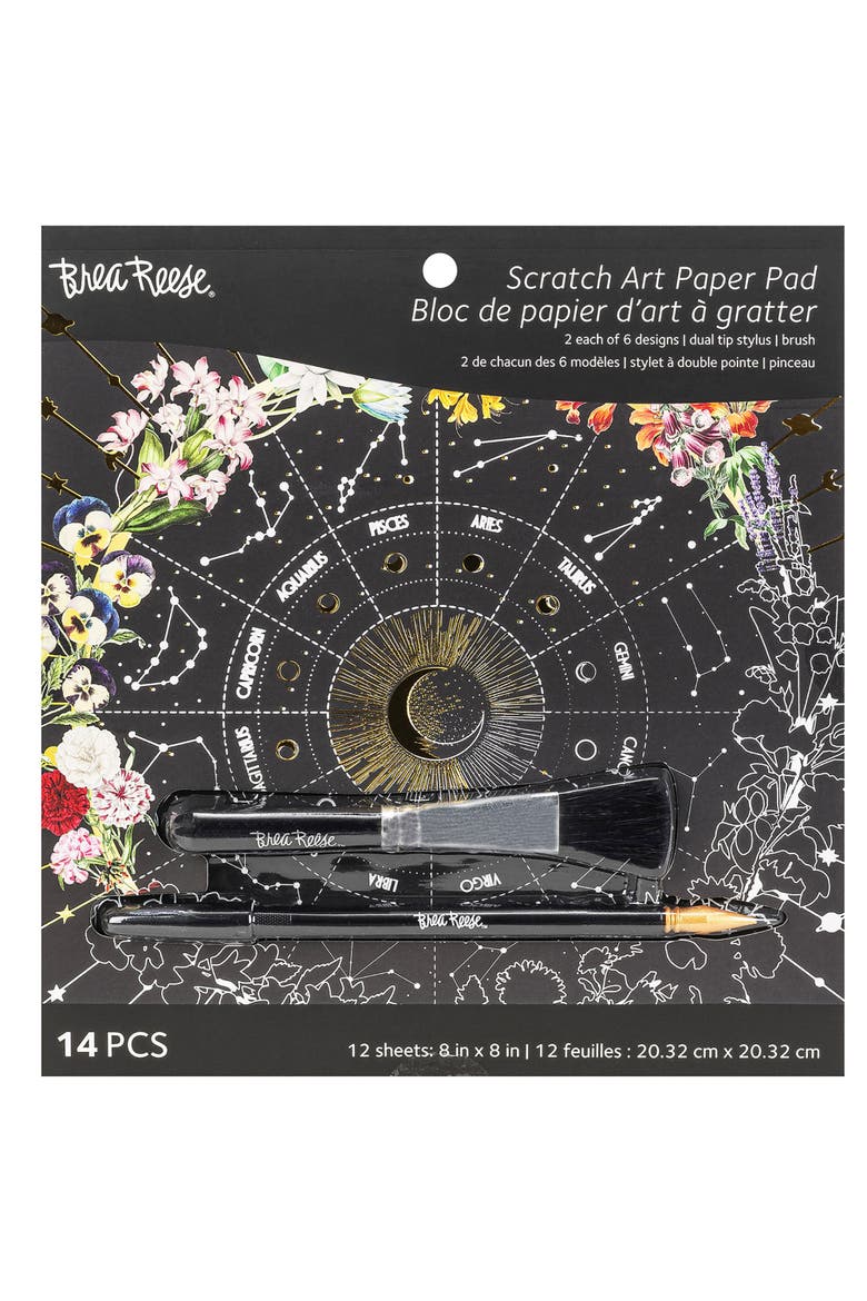 Celestial Scratch Art Paper Pad, Main, color, Multicolored