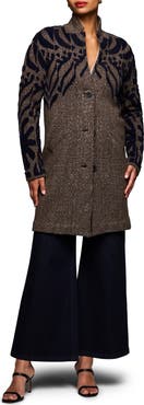NIC+ZOE Tufted Detail Double Knit Coat