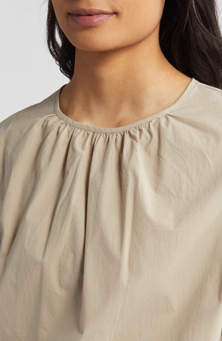 MELLODAY Shirred Neck Woven Top, Alternate, color, 