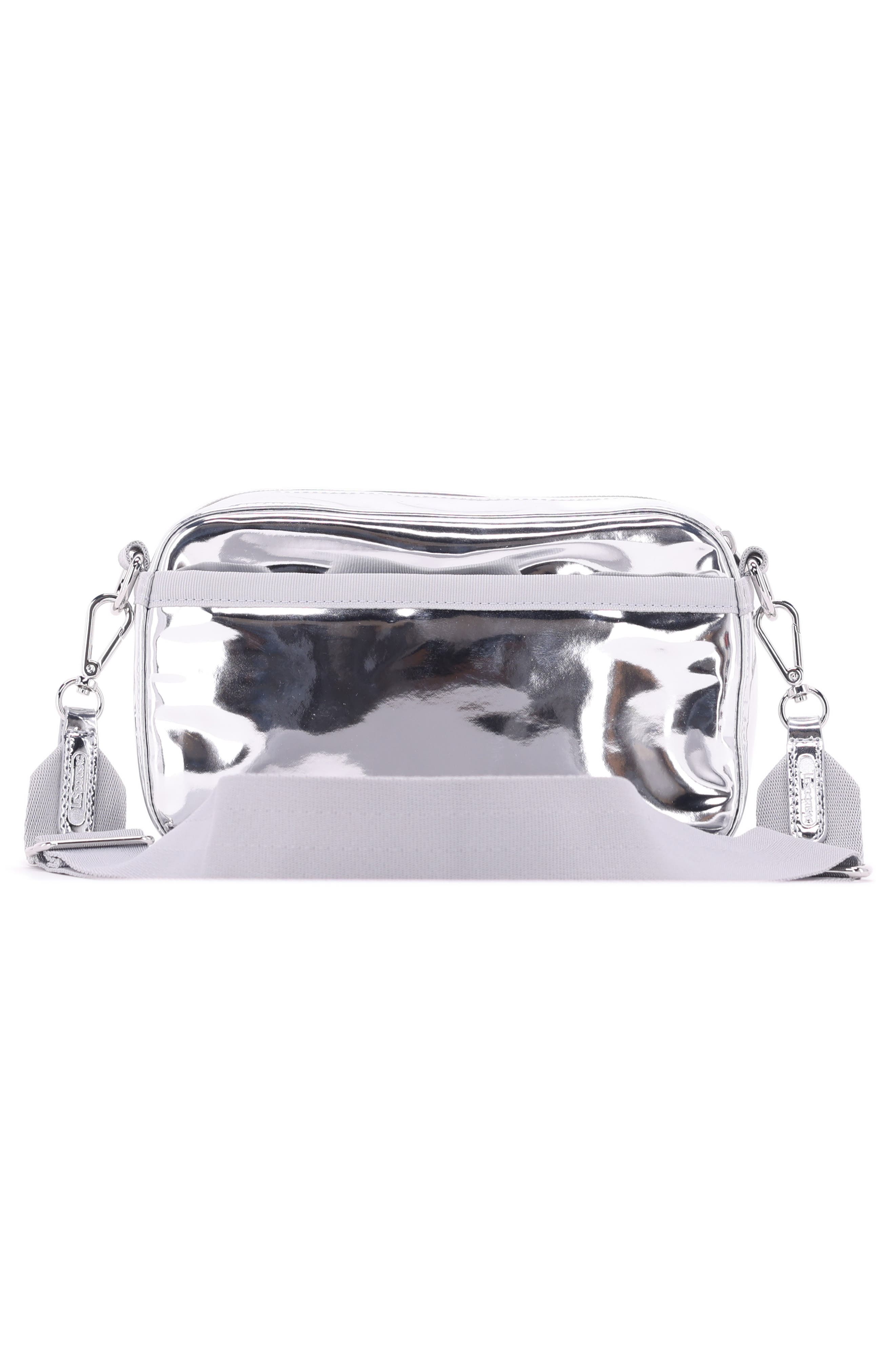 Mir Phone Crossbody Bag, Alternate, color, SILVER SPECCHIO
