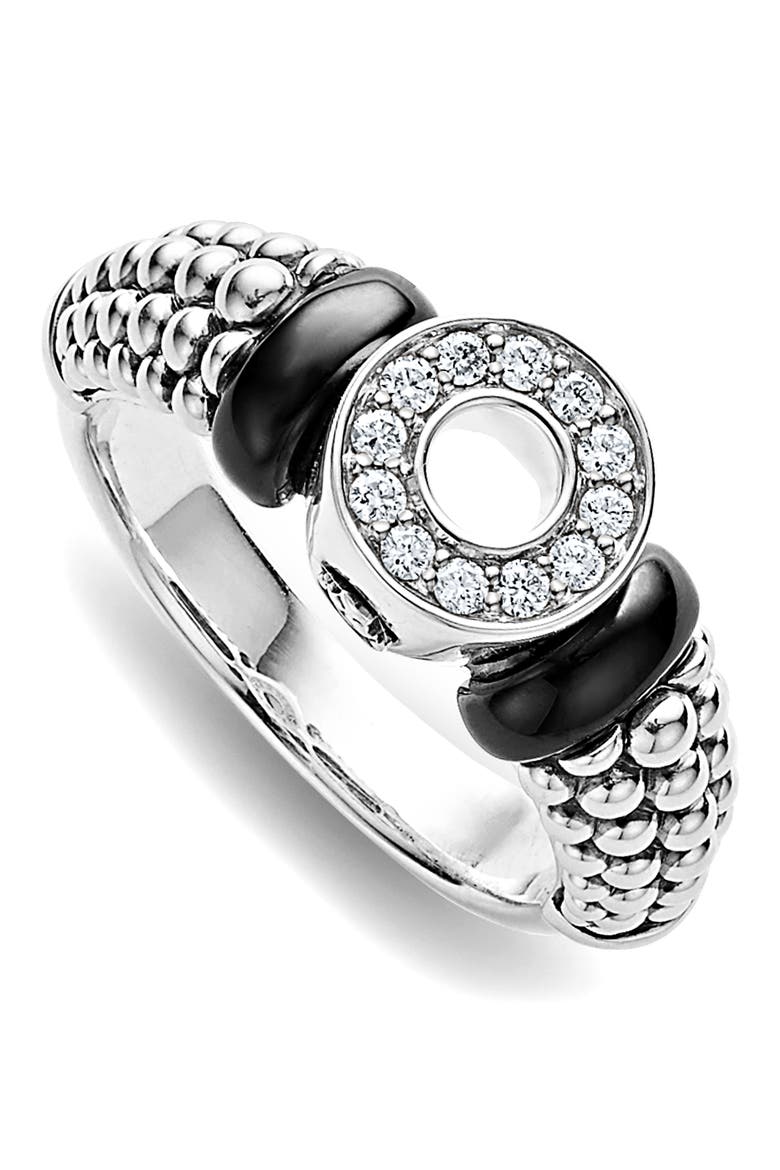 Black Caviar Diamond Ring, Alternate, color, SILVER BLACK DIAMOND