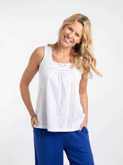 Chelle Square Neck Jersey Vest