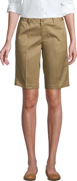 Lands' End School Uniform Young  Plain Front Blend Chino Shorts