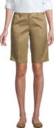 Lands' End School Uniform Young Plain Front Blend Chino Shorts