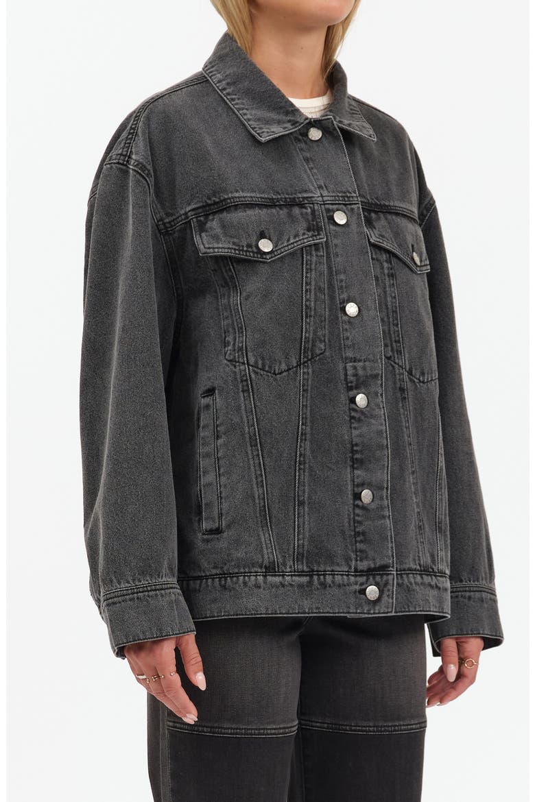 Beau Denim Trucker Jacket, Alternate, color, STARLIT NIGHT