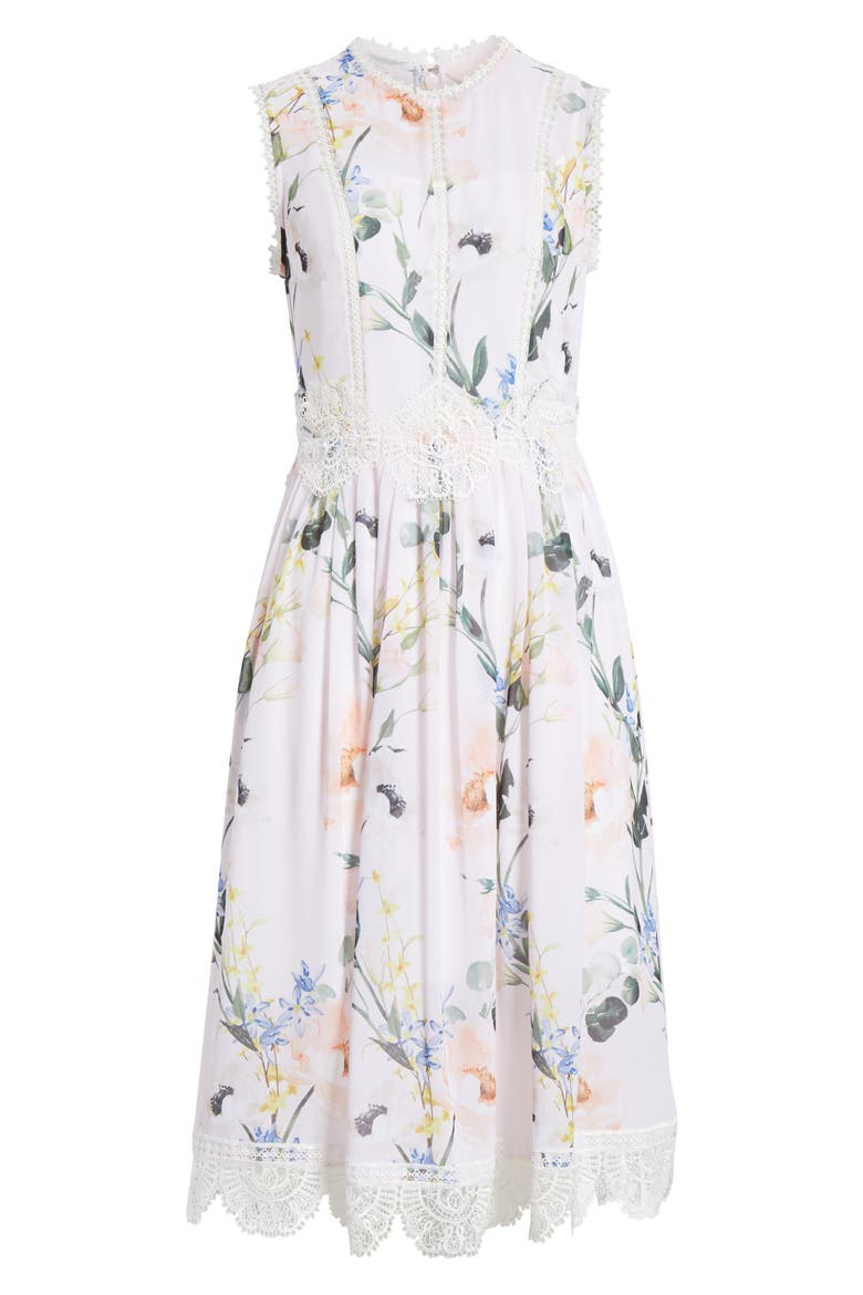 Cerloe Elegant Midi Dress, Alternate, color, NUDE PINK