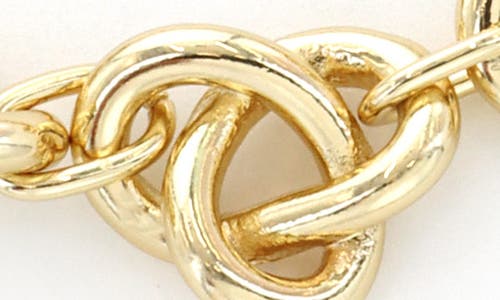 Panacea Knot Collar Necklace In Gold