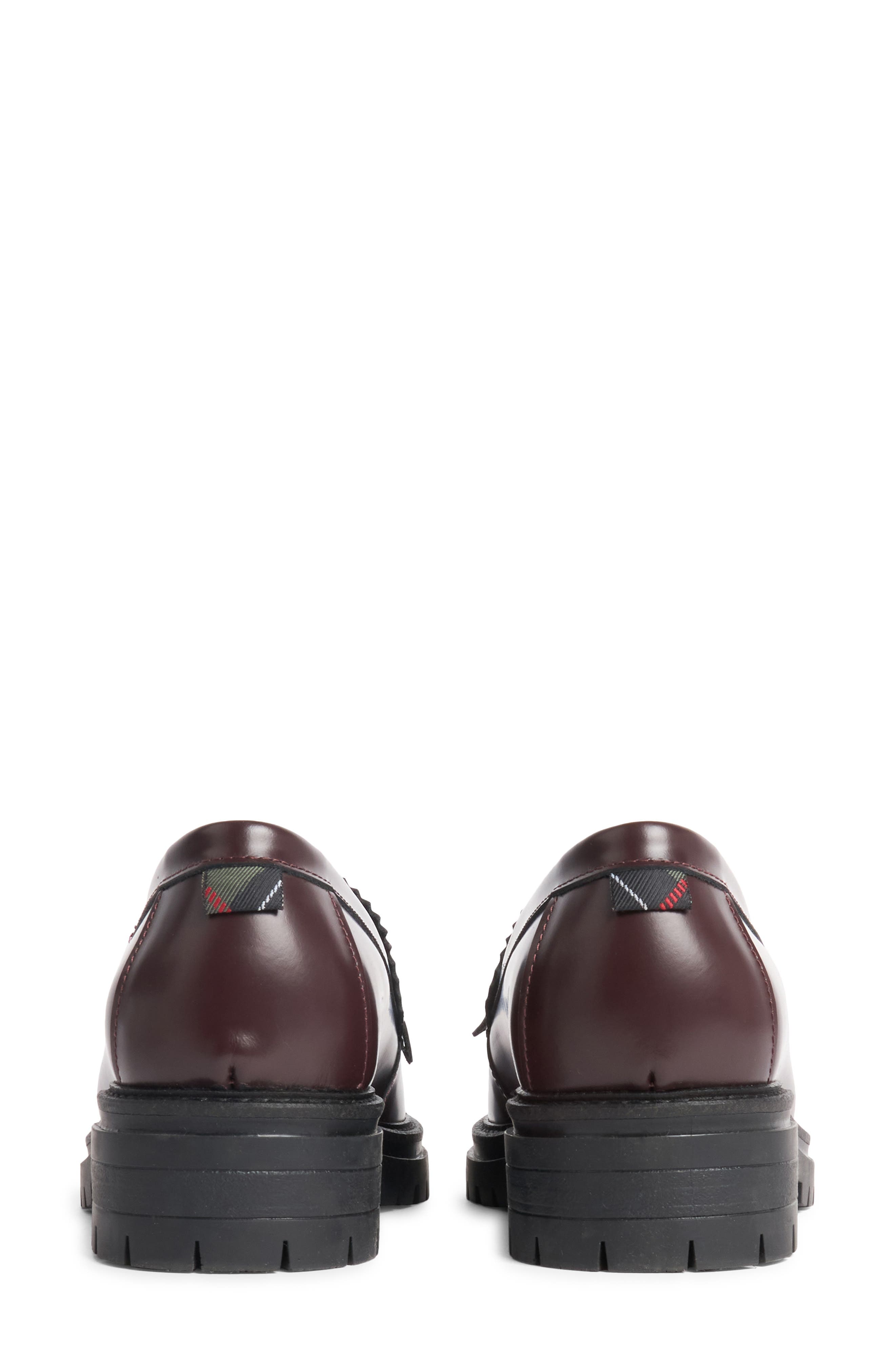 Ava Leather Loafer, Alternate, color, CHERRY GLACE