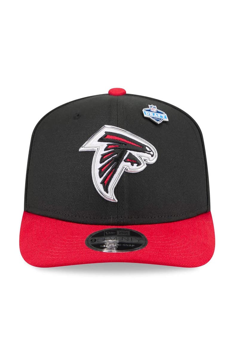 Men's New Era  Black/Red Atlanta Falcons 2026 NFL Draft 9SEVENTY Adjustable Hat, Alternate, color, Black