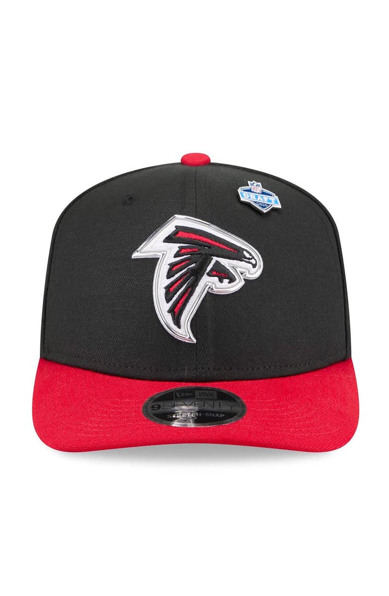 New Era Men's New Era Black/Red Atlanta Falcons 2026 NFL Draft 9SEVENTY Adjustable Hat, Alternate, color, Black