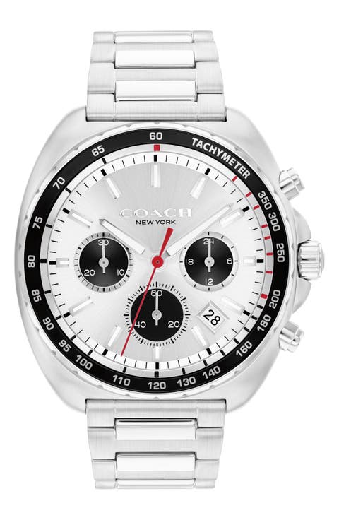 Charter Chronograph Bracelet Watch, 44.5mm