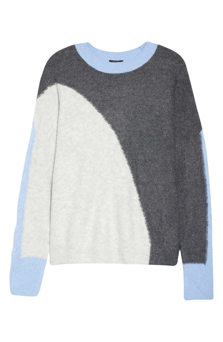 Halogen<sup>®</sup> Cable Coard Colorblock Sweater, Alternate, color, 