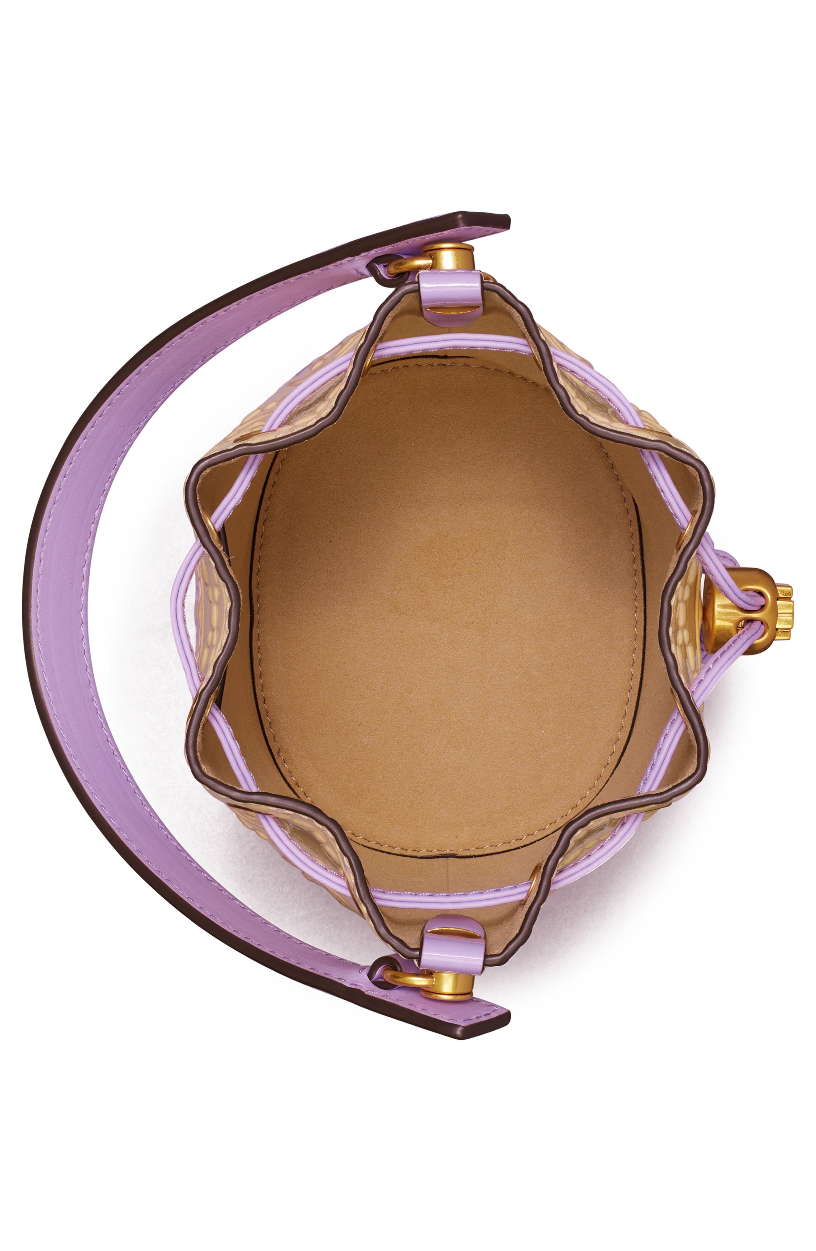 Tory Burch T Monogram Mini Leather Bucket Bag, Alternate, color, 