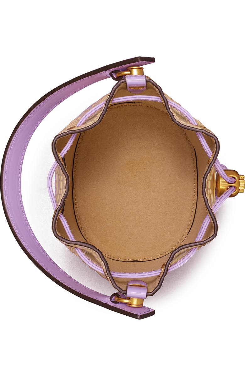 Tory Burch T Monogram Mini Leather Bucket Bag, Alternate, color,