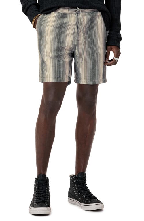 John Varvatos David Drawstring Shorts In Moss