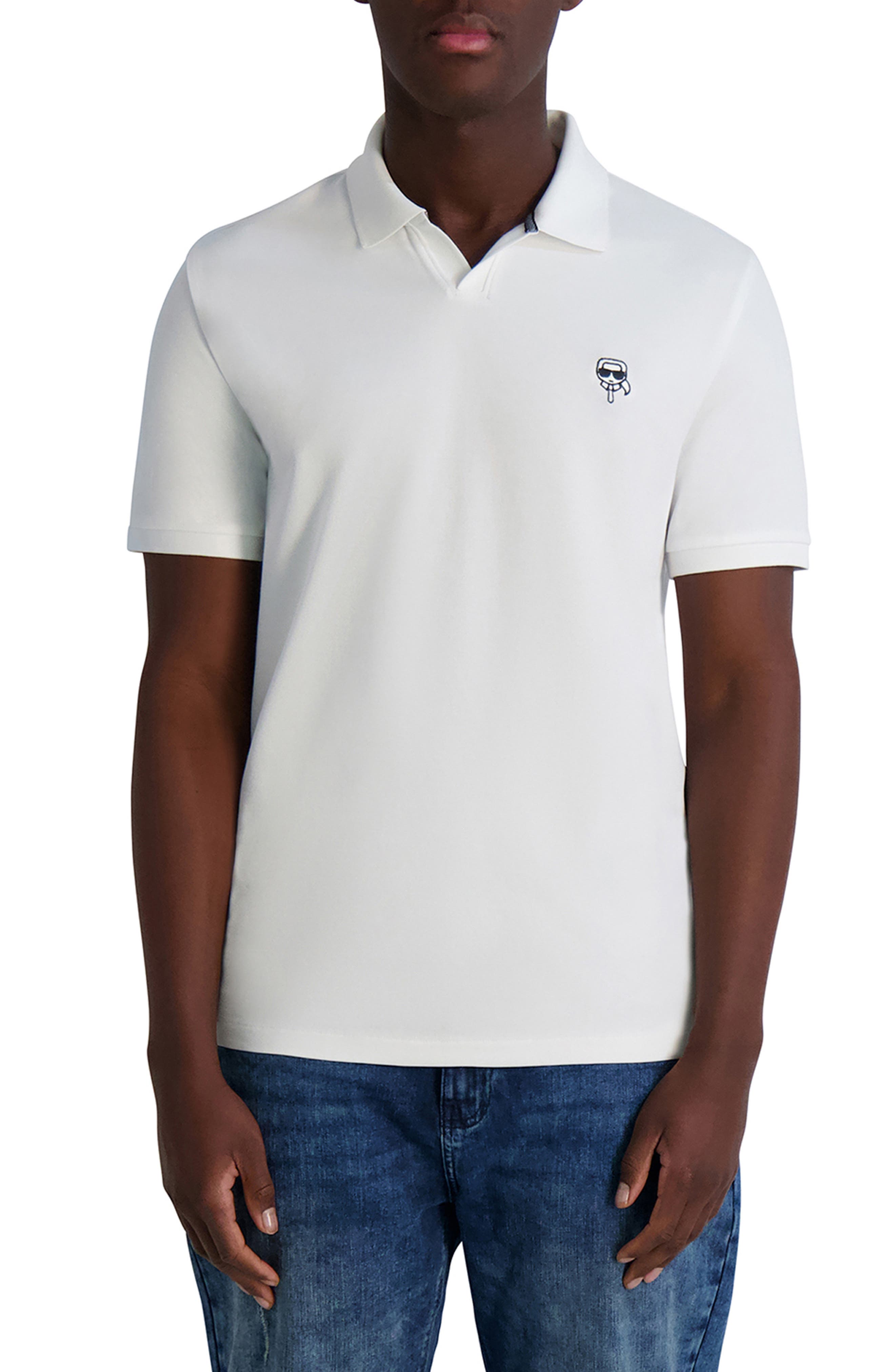 KARL LAGERFELD PARIS Karl Head Johnny Collar Polo